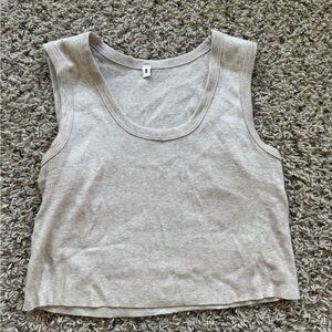 Elwood Beige Tank Top for Women